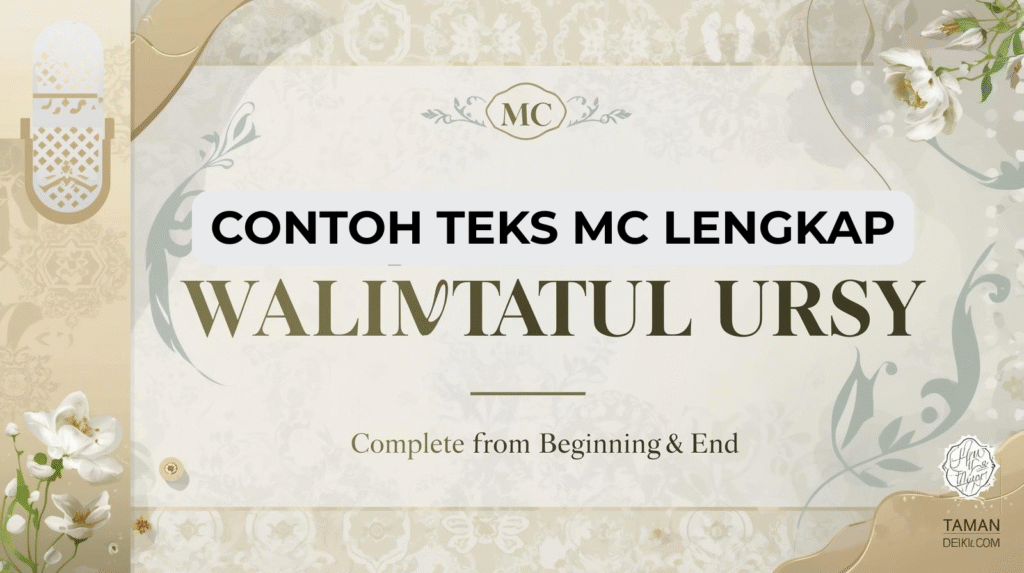 Contoh Teks MC Walimatul Ursy