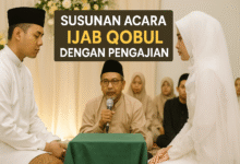 Susunan Acara Ijab Qobul dan pengajian