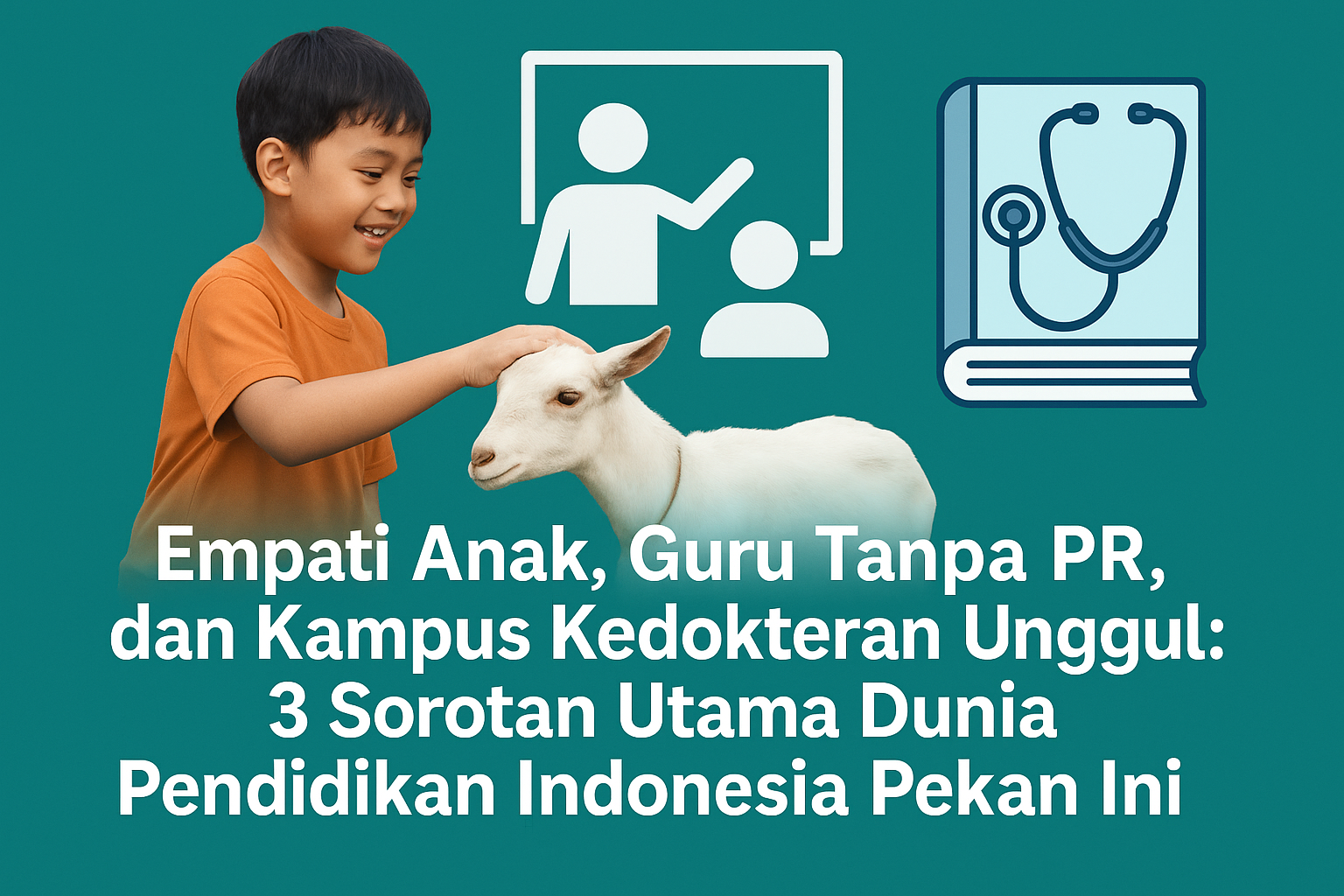 Kabar Pendidikan Pekan Ini: Larangan PR, Sekolah Berkurban, dan 27 Kampus Kedokteran Terbaik