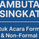 kata sambutan singkat