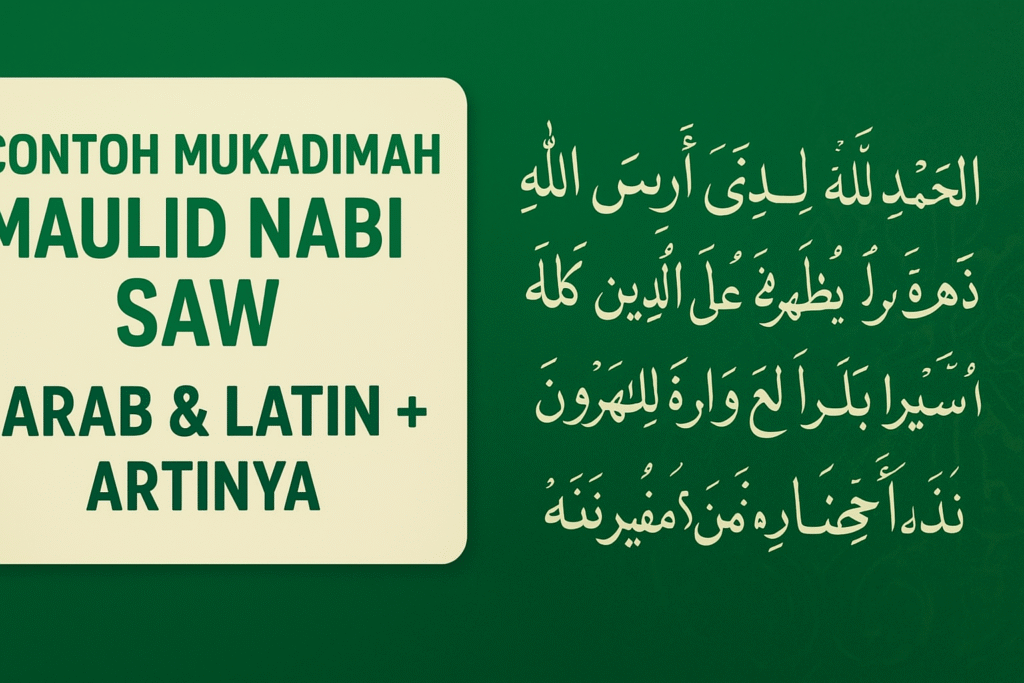 Mukadimah Maulid Nabi SAW