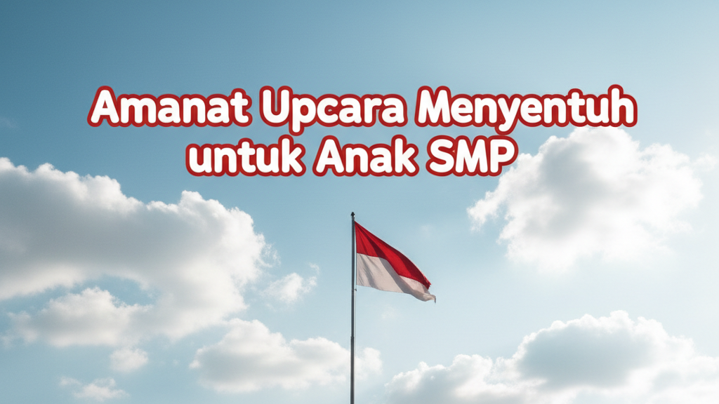 5 Contoh Amanat Pembina Upacara yang Menyentuh untuk Anak SMP