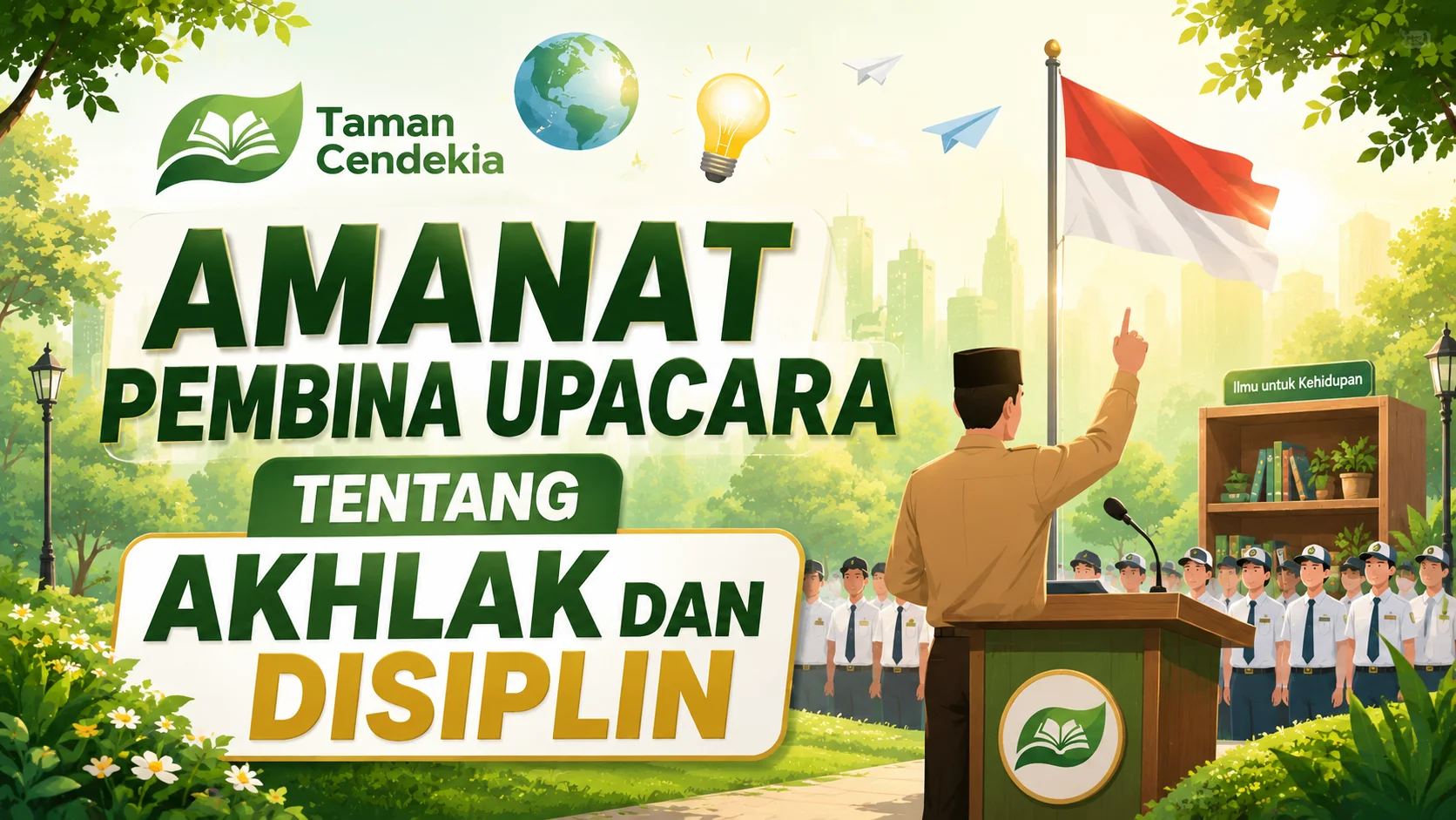 Amanat Pembina Upacara Tentang Akhlak dan Disiplin