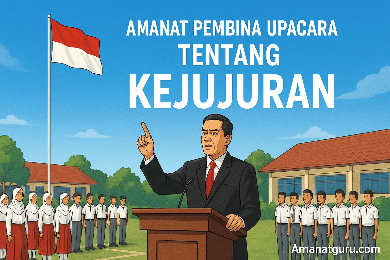 contoh amant pembina upacara tentang kejujuran