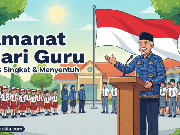 Amanat Pembina Upacara Hari Guru: Teks Singkat & Menyentuh — Siap Sampaikan (SD/SMP/SMA)