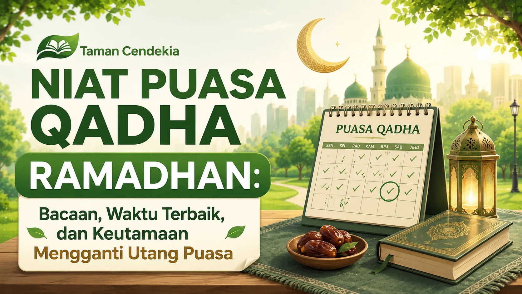 niat puasa qadha ramadhan