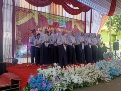 perpisahan sekolah MTs Ma'arif Pajaresuk
